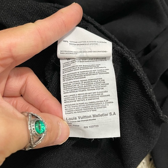 Like New Men’s Small Louis Vuitton Multi-logo Monogram Flower Sweatshirt Black - Picture 9 of 10